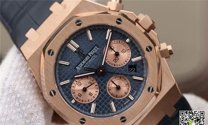 Audemars Piguet Royal Oak Chronograph 26331OR.OO.D315CR.01 OM Factory 1:1 Best Edition Replica Watch Blue Strap